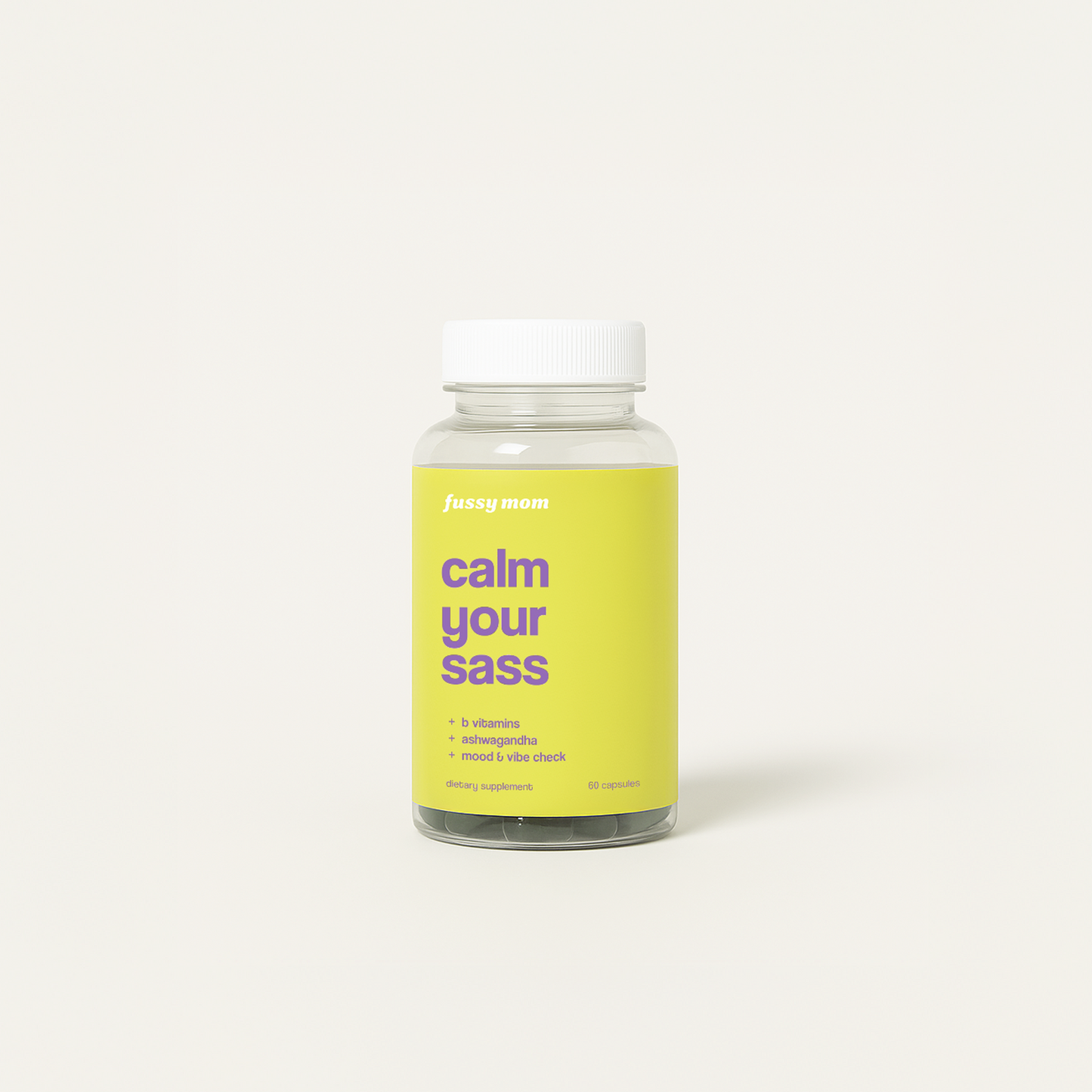 Calm Your Sass - Ashwagandha + B Vitamins | Mood, Sleep & Stress Support